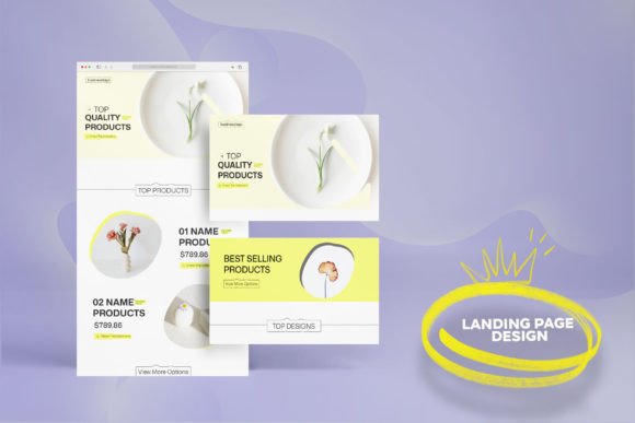 Creative Landing Page Newsletter Design