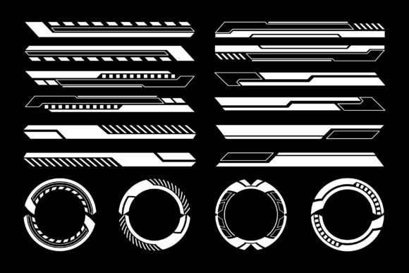 Cyberpunk HUD Design Elements Bundle