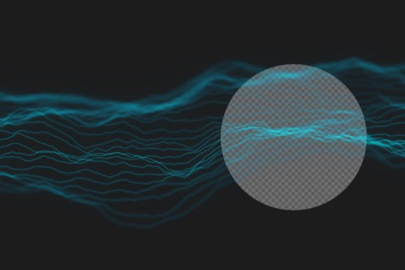 Energy Blue Wave Lines Background Guide