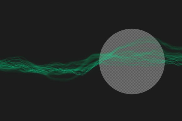 Energy Green Wave Lines Background Guide