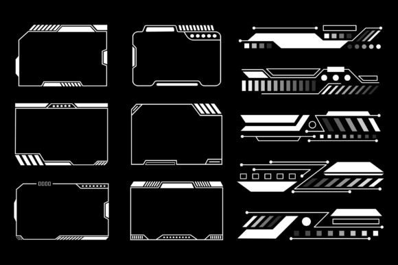 Futuristic HUD Elements User Interface