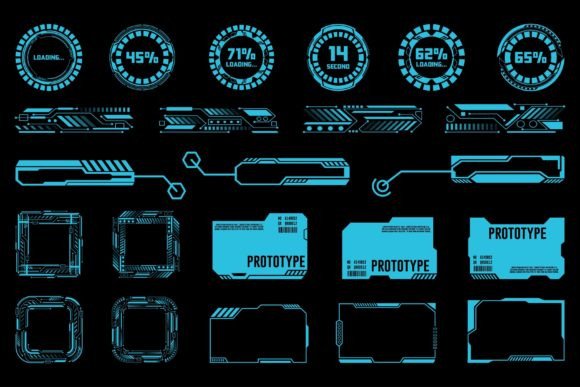 Futuristic HUD Interface Cyberpunk Set: A Strategic Asset for Modern Design