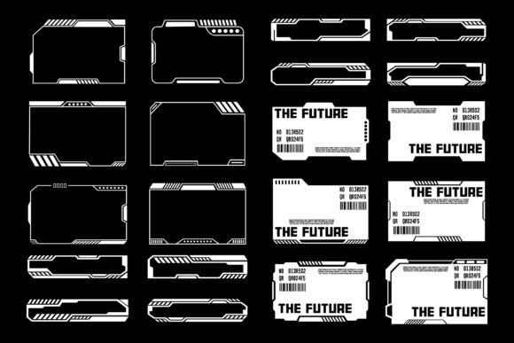 HUD Futuristic Frame Border Cyberpunk: Elevating Your Digital and Print Designs