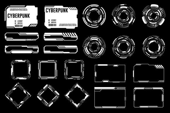Hud Ui Elements Sci Fi Infographic Guide