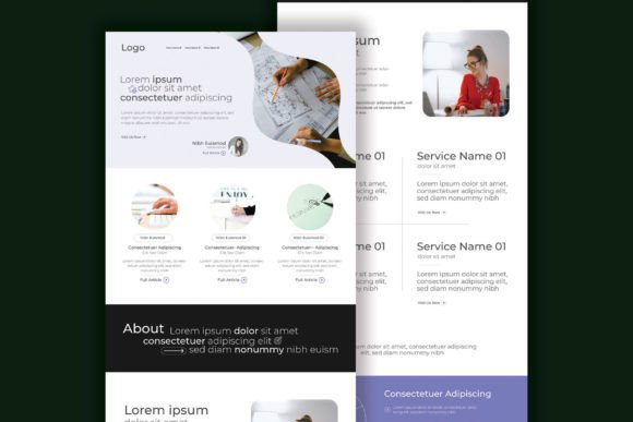 Landing Page Design: Website Template