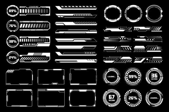 Mastering the Future: High Tech Prototype and Loading Bar HUD Elements for Modern Design