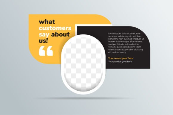 Mastering Visual Communication with the Customers Say Element Banner